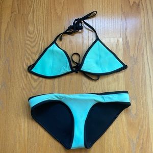 Triangl Turquoise Bikini Set